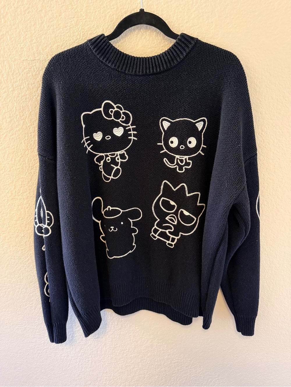 Forever 21 Navy Hello Kitty & Characters Crewneck Sweater